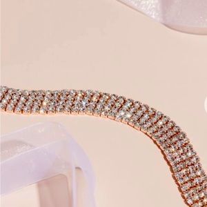 Pave Stacked Crystal Sash (David’s Bridal)